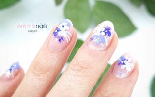 cornflower blue nail art design emmanails somerset